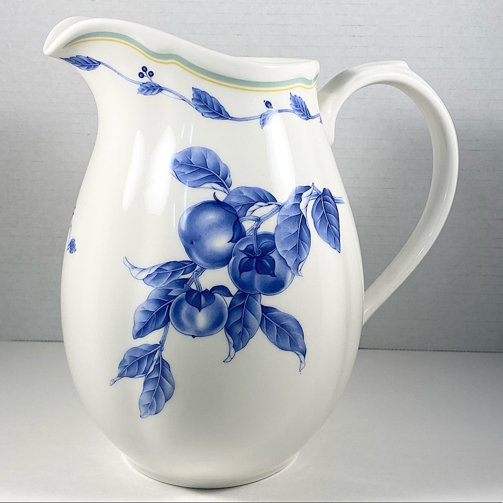 Large Noritake Casual Gourmet Blue pitcher